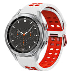 20mm 透氣雙色矽膠錶帶，適用於 Samsung Galaxy Watch 4 44mm，Samsung Galaxy Watch 4 Classic 46mm