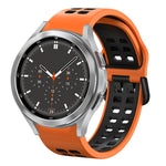 20mm 透氣雙色矽膠錶帶，適用於 Samsung Galaxy Watch 4 44mm，Samsung Galaxy Watch 4 Classic 46mm