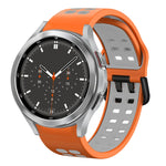 20mm 透氣雙色矽膠錶帶，適用於 Samsung Galaxy Watch 4 44mm，Samsung Galaxy Watch 4 Classic 46mm