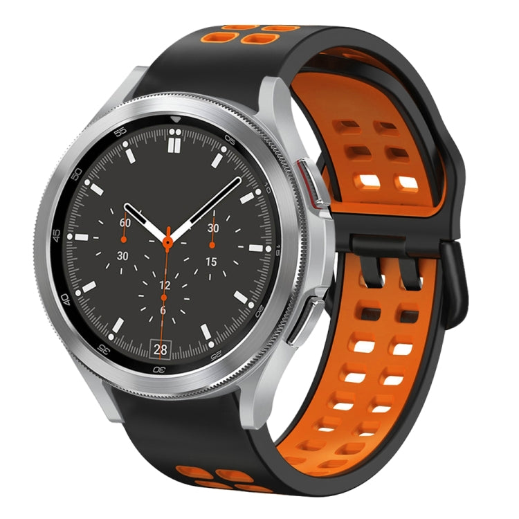 20mm 透氣雙色矽膠錶帶，適用於 Samsung Galaxy Watch 4 44mm，Samsung Galaxy Watch 4 Classic 46mm