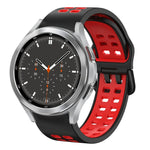 20mm 透氣雙色矽膠錶帶，適用於 Samsung Galaxy Watch 4 44mm，Samsung Galaxy Watch 4 Classic 46mm