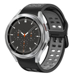 20mm 透氣雙色矽膠錶帶，適用於 Samsung Galaxy Watch 4 44mm，Samsung Galaxy Watch 4 Classic 46mm