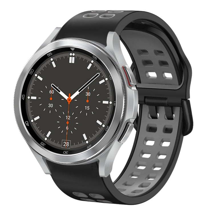 20mm 透氣雙色矽膠錶帶，適用於 Samsung Galaxy Watch 4 44mm，Samsung Galaxy Watch 4 Classic 46mm