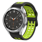 20mm 透氣雙色矽膠錶帶，適用於 Samsung Galaxy Watch 4 44mm，Samsung Galaxy Watch 4 Classic 46mm
