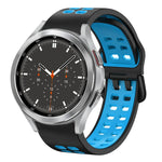20mm 透氣雙色矽膠錶帶，適用於 Samsung Galaxy Watch 4 44mm，Samsung Galaxy Watch 4 Classic 46mm