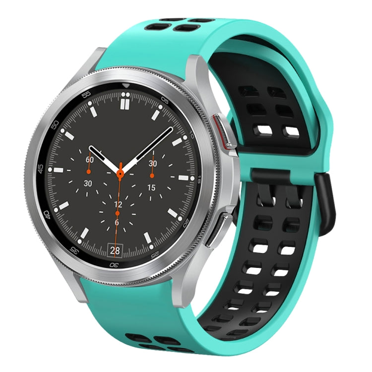 20mm 透氣雙色矽膠錶帶，適用於 Samsung Galaxy Watch 4 44mm，Samsung Galaxy Watch 4 Classic 46mm