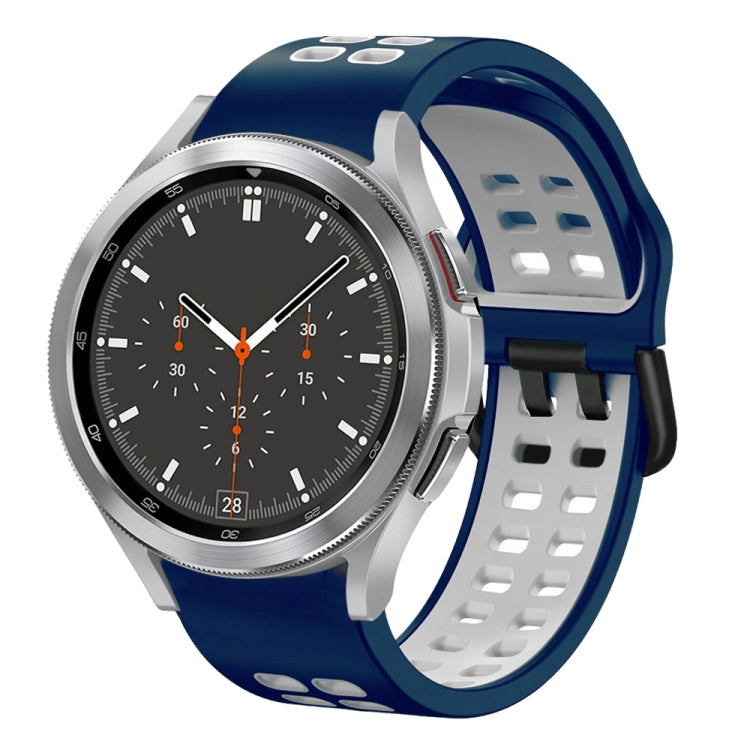 20mm 透氣雙色矽膠錶帶，適用於 Samsung Galaxy Watch 4 44mm，Samsung Galaxy Watch 4 Classic 46mm