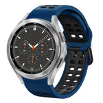 20mm 透氣雙色矽膠錶帶，適用於 Samsung Galaxy Watch 4 44mm，Samsung Galaxy Watch 4 Classic 46mm