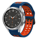 20mm 透氣雙色矽膠錶帶，適用於 Samsung Galaxy Watch 4 44mm，Samsung Galaxy Watch 4 Classic 46mm