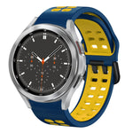 20mm 透氣雙色矽膠錶帶，適用於 Samsung Galaxy Watch 4 44mm，Samsung Galaxy Watch 4 Classic 46mm