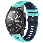 20mm 雙色矽膠錶帶，適用於 Samsung Galaxy Watch 5 Pro 45mm，Samsung Galaxy Watch 4 40mm