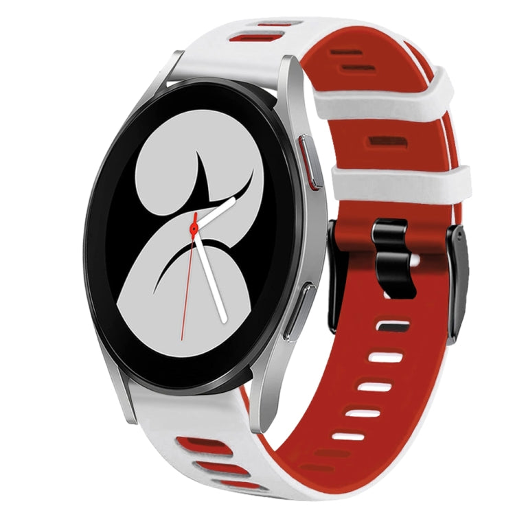 20mm 雙色矽膠錶帶，適用於 Samsung Galaxy Watch 5 Pro 45mm，Samsung Galaxy Watch 4 40mm