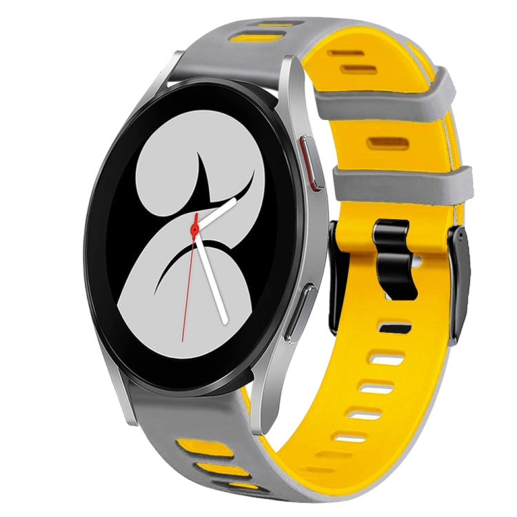 20mm 雙色矽膠錶帶，適用於 Samsung Galaxy Watch 5 Pro 45mm，Samsung Galaxy Watch 4 40mm