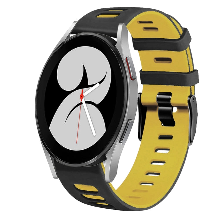 20mm 雙色矽膠錶帶，適用於 Samsung Galaxy Watch 5 Pro 45mm，Samsung Galaxy Watch 4 40mm