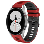 20mm 雙色矽膠錶帶，適用於 Samsung Galaxy Watch 5 Pro 45mm，Samsung Galaxy Watch 4 40mm