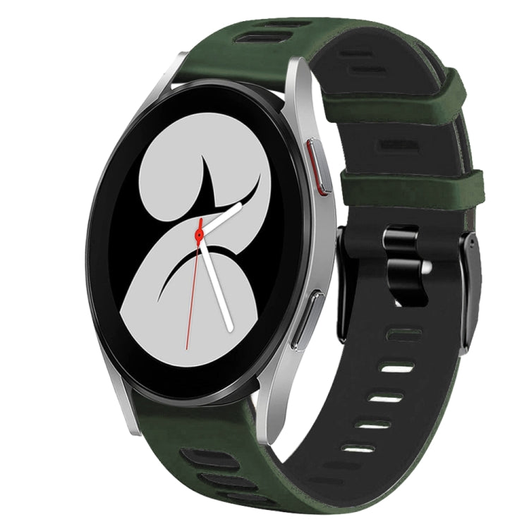 20mm 雙色矽膠錶帶，適用於 Samsung Galaxy Watch 5 Pro 45mm，Samsung Galaxy Watch 4 40mm