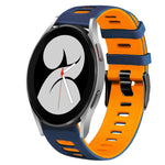 20mm 雙色矽膠錶帶，適用於 Samsung Galaxy Watch 5 Pro 45mm，Samsung Galaxy Watch 4 40mm