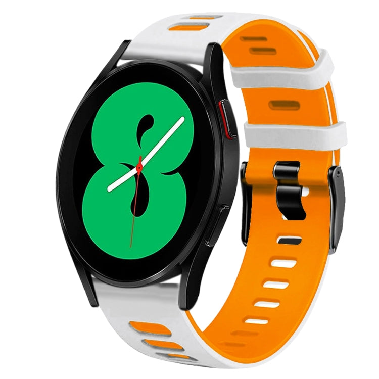 20mm 雙色矽膠錶帶，適用於 Samsung Galaxy Watch 4 44mm，Samsung Galaxy Watch 4 Classic 46mm