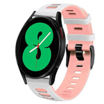 20mm 雙色矽膠錶帶，適用於 Samsung Galaxy Watch 4 44mm，Samsung Galaxy Watch 4 Classic 46mm