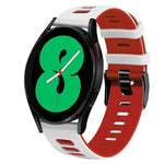 20mm 雙色矽膠錶帶，適用於 Samsung Galaxy Watch 4 44mm，Samsung Galaxy Watch 4 Classic 46mm