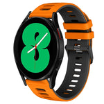 20mm 雙色矽膠錶帶，適用於 Samsung Galaxy Watch 4 44mm，Samsung Galaxy Watch 4 Classic 46mm