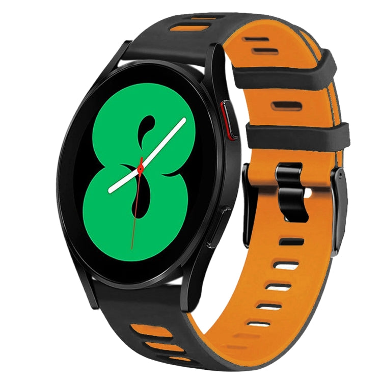 20mm 雙色矽膠錶帶，適用於 Samsung Galaxy Watch 4 44mm，Samsung Galaxy Watch 4 Classic 46mm