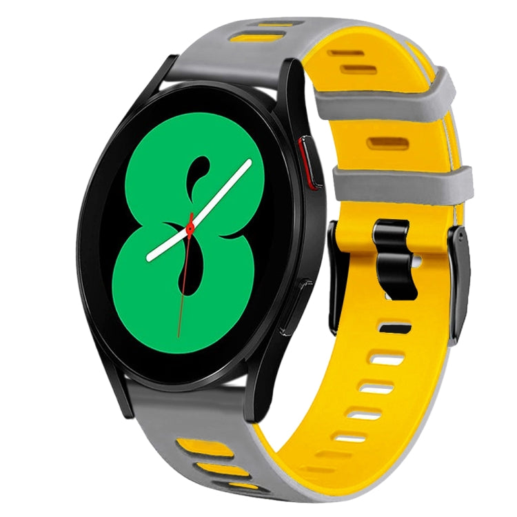 20mm 雙色矽膠錶帶，適用於 Samsung Galaxy Watch 4 44mm，Samsung Galaxy Watch 4 Classic 46mm