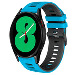 20mm 雙色矽膠錶帶，適用於 Samsung Galaxy Watch 4 44mm，Samsung Galaxy Watch 4 Classic 46mm