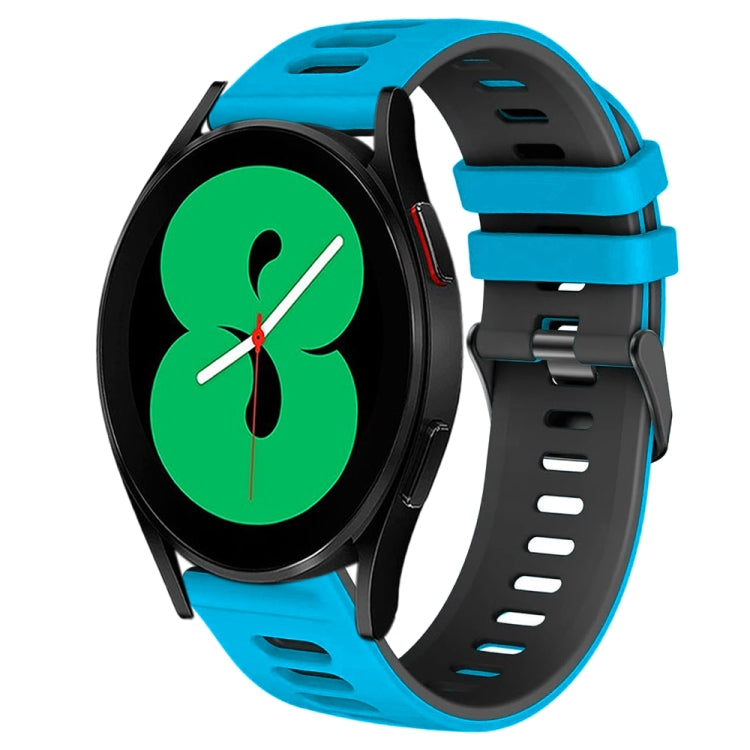 20mm 雙色矽膠錶帶，適用於 Samsung Galaxy Watch 4 44mm，Samsung Galaxy Watch 4 Classic 46mm