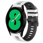 20mm 雙色矽膠錶帶，適用於 Samsung Galaxy Watch 4 44mm，Samsung Galaxy Watch 4 Classic 46mm