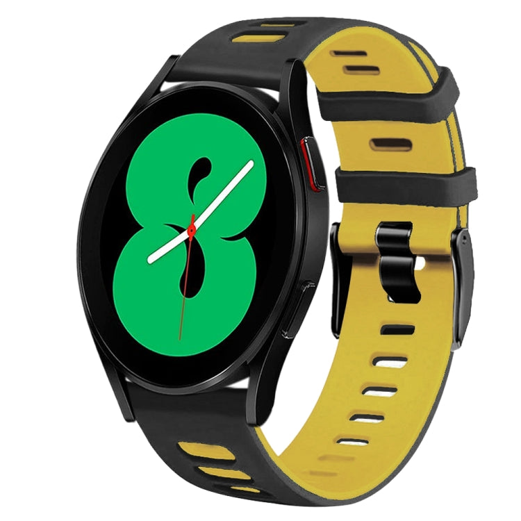 20mm 雙色矽膠錶帶，適用於 Samsung Galaxy Watch 4 44mm，Samsung Galaxy Watch 4 Classic 46mm