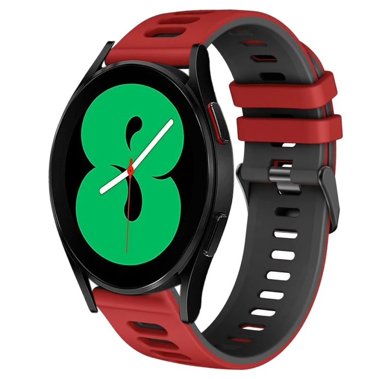 20mm 雙色矽膠錶帶，適用於 Samsung Galaxy Watch 4 44mm，Samsung Galaxy Watch 4 Classic 46mm