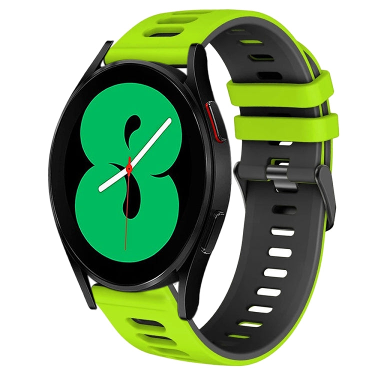 20mm 雙色矽膠錶帶，適用於 Samsung Galaxy Watch 4 44mm，Samsung Galaxy Watch 4 Classic 46mm