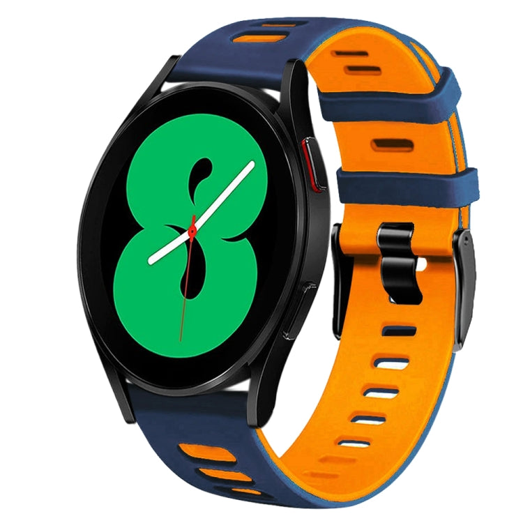 20mm 雙色矽膠錶帶，適用於 Samsung Galaxy Watch 4 44mm，Samsung Galaxy Watch 4 Classic 46mm