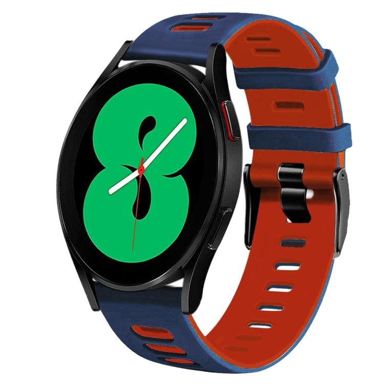 20mm 雙色矽膠錶帶，適用於 Samsung Galaxy Watch 4 44mm，Samsung Galaxy Watch 4 Classic 46mm