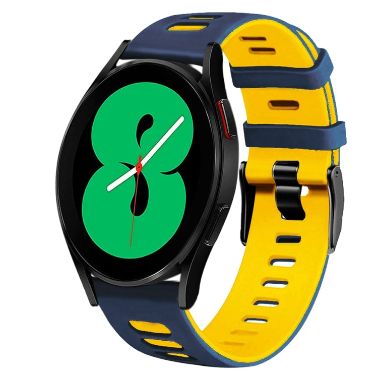 20mm 雙色矽膠錶帶，適用於 Samsung Galaxy Watch 4 44mm，Samsung Galaxy Watch 4 Classic 46mm