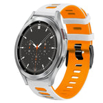 20mm 雙色矽膠錶帶，適用於 Samsung Galaxy Watch 4 44mm，Samsung Galaxy Watch 4 Classic 46mm