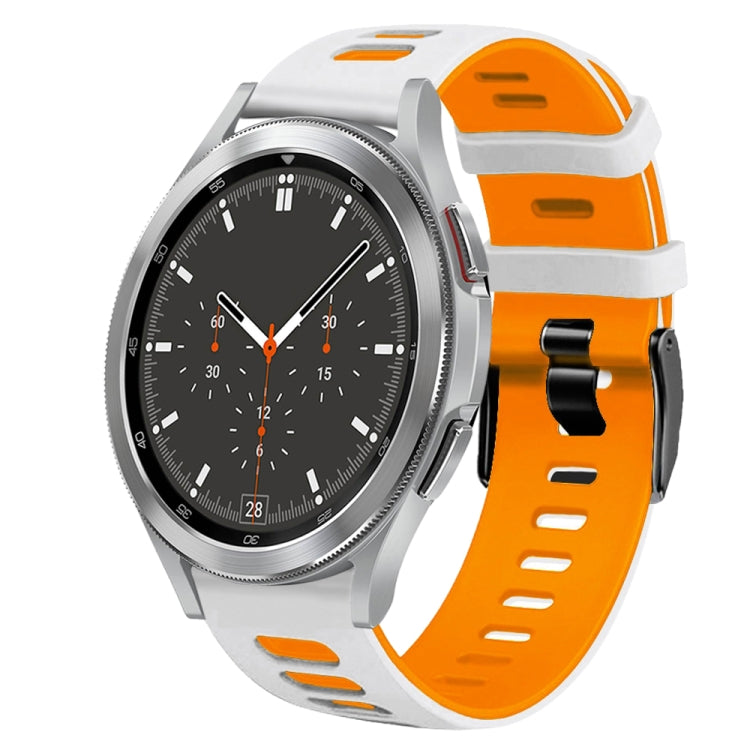 20mm 雙色矽膠錶帶，適用於 Samsung Galaxy Watch 4 44mm，Samsung Galaxy Watch 4 Classic 46mm