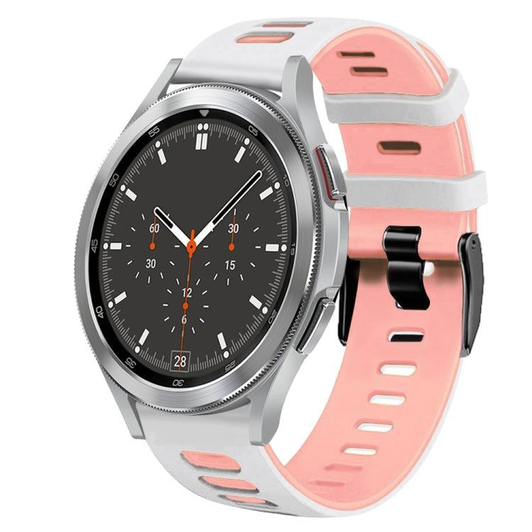 20mm 雙色矽膠錶帶，適用於 Samsung Galaxy Watch 4 44mm，Samsung Galaxy Watch 4 Classic 46mm