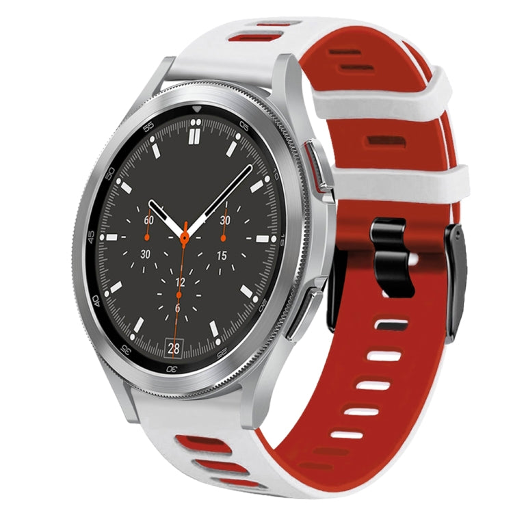 20mm 雙色矽膠錶帶，適用於 Samsung Galaxy Watch 4 44mm，Samsung Galaxy Watch 4 Classic 46mm