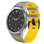20mm 雙色矽膠錶帶，適用於 Samsung Galaxy Watch 4 44mm，Samsung Galaxy Watch 4 Classic 46mm