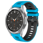 20mm 雙色矽膠錶帶，適用於 Samsung Galaxy Watch 4 44mm，Samsung Galaxy Watch 4 Classic 46mm