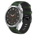 20mm 雙色矽膠錶帶，適用於 Samsung Galaxy Watch 4 44mm，Samsung Galaxy Watch 4 Classic 46mm
