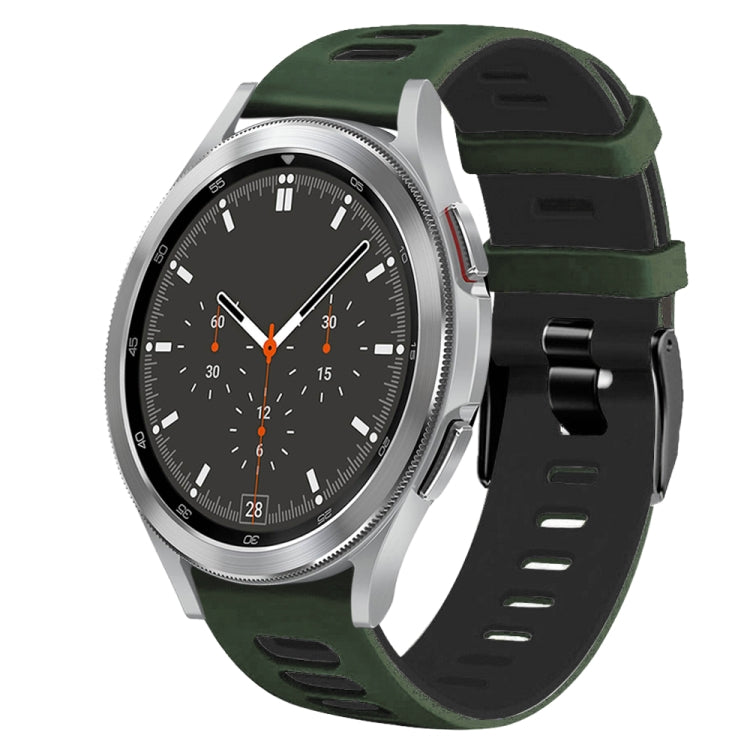 20mm 雙色矽膠錶帶，適用於 Samsung Galaxy Watch 4 44mm，Samsung Galaxy Watch 4 Classic 46mm