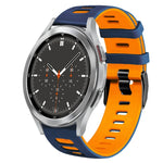 20mm 雙色矽膠錶帶，適用於 Samsung Galaxy Watch 4 44mm，Samsung Galaxy Watch 4 Classic 46mm