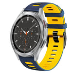 20mm 雙色矽膠錶帶，適用於 Samsung Galaxy Watch 4 44mm，Samsung Galaxy Watch 4 Classic 46mm