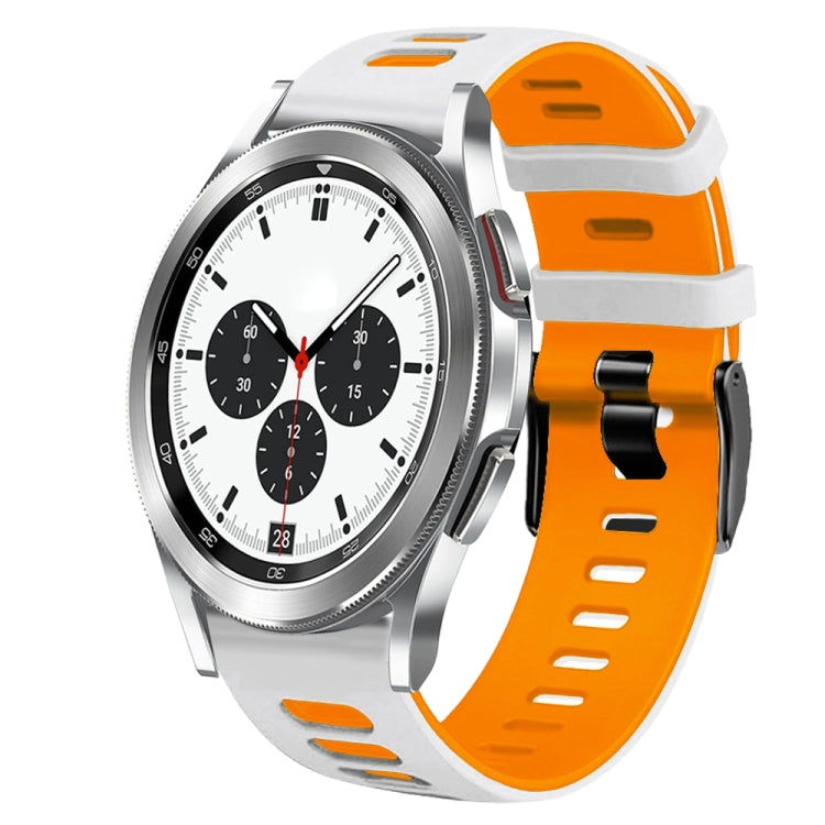 20mm 雙色矽膠錶帶，適用於 Samsung Galaxy Watch 4 Classic 42mm，Samsung Galaxy Watch Active 2