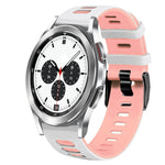 20mm 雙色矽膠錶帶，適用於 Samsung Galaxy Watch 4 Classic 42mm，Samsung Galaxy Watch Active 2
