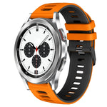 20mm 雙色矽膠錶帶，適用於 Samsung Galaxy Watch 4 Classic 42mm，Samsung Galaxy Watch Active 2
