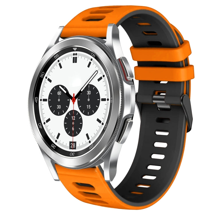 20mm 雙色矽膠錶帶，適用於 Samsung Galaxy Watch 4 Classic 42mm，Samsung Galaxy Watch Active 2